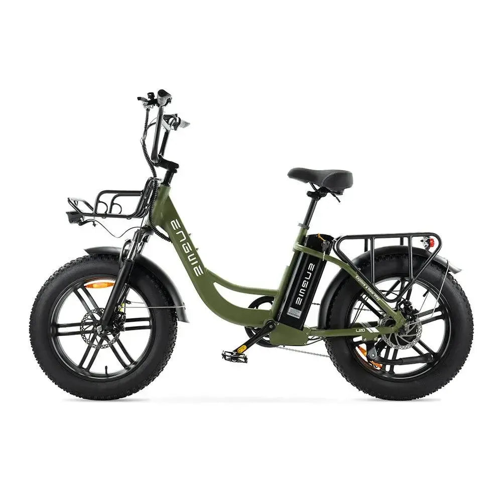Engwe L20 - Lage Instap - Elektrische Fatbike - Met Voorrek - Groen