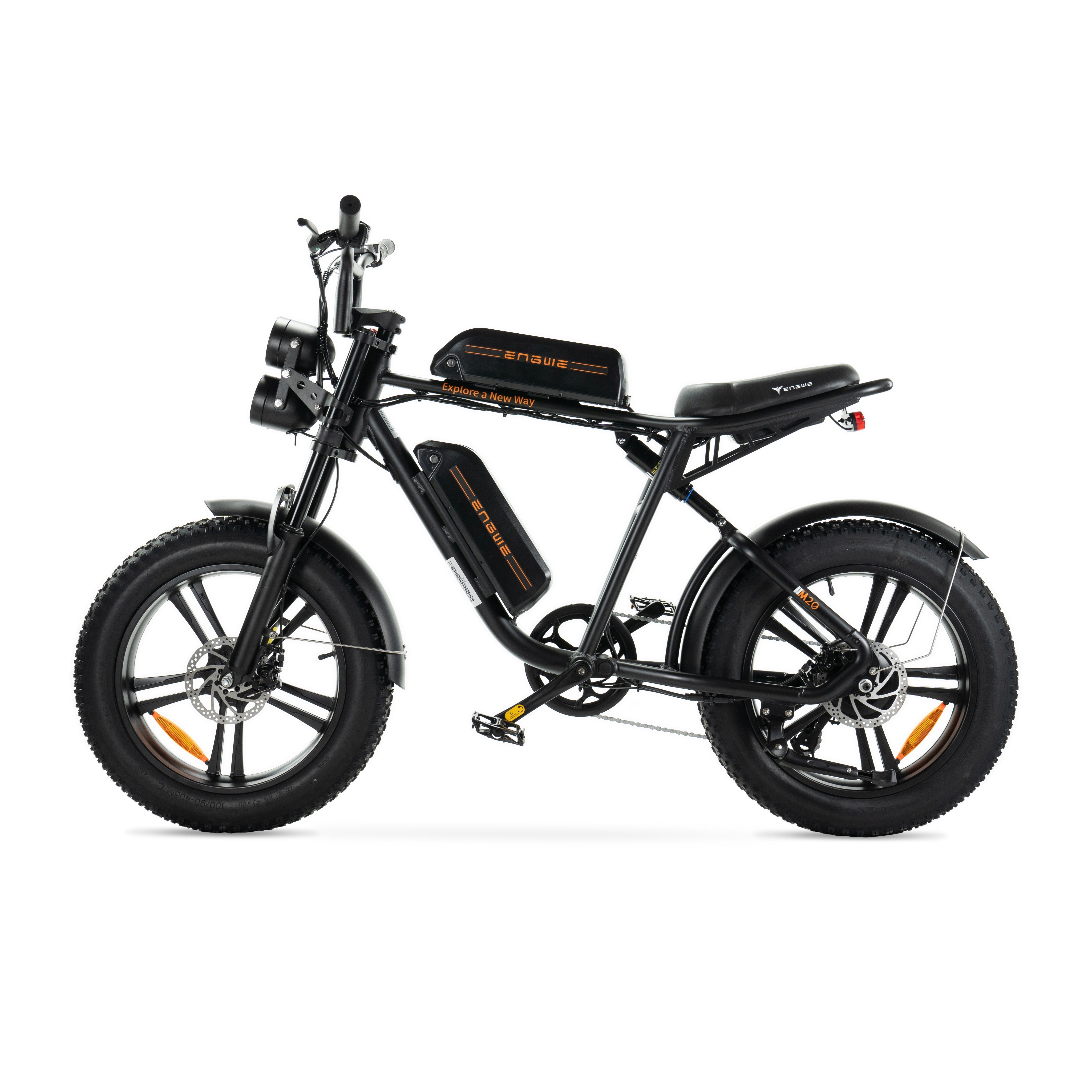 ENGWE M20 - Fatbike - Dubbele Accu - Zwart